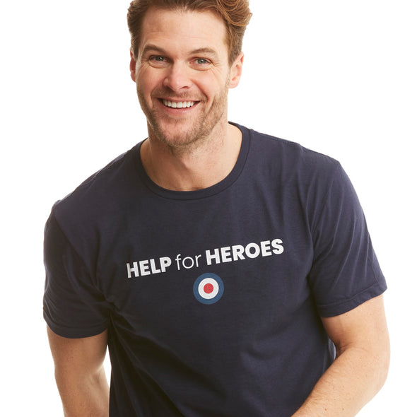Help for Heroes RAF Logo T-Shirt in Navy