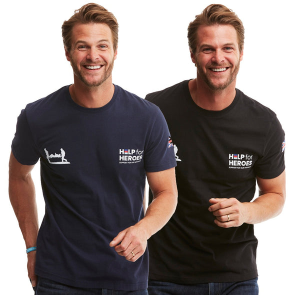 Help for Heroes Navy and Black Heritage T-Shirt Bundle