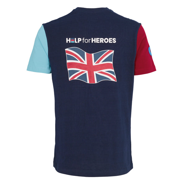 Help for Heroes Tri Block Patriotic T-Shirt