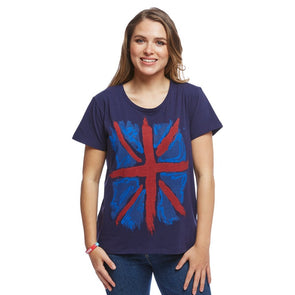 Help for Heroes Navy Patriotic Flag T-Shirt