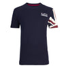 Help for Heroes Navy Union Jack Sleeve Patriotic T-Shirt