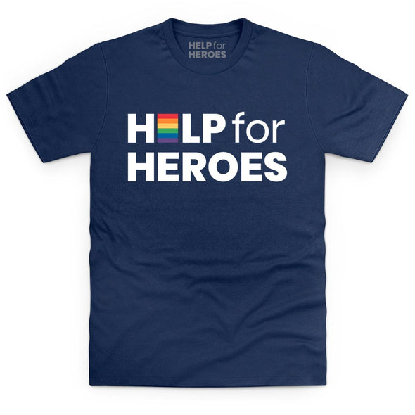 Help for Heroes Women's Pride T-Shirt in Navy