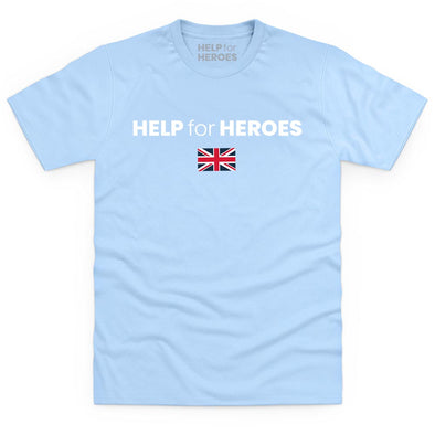 Help for Heroes Women's Blue Union Jack Logo T-Shirt