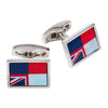 Help for Heroes Mother of Pearl Union Jack Flag Cufflinks