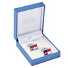 Help for Heroes Mother of Pearl Union Jack Flag Cufflinks