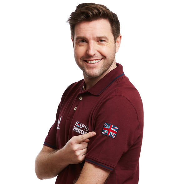 Help for Heroes Burgundy Heritage Polo